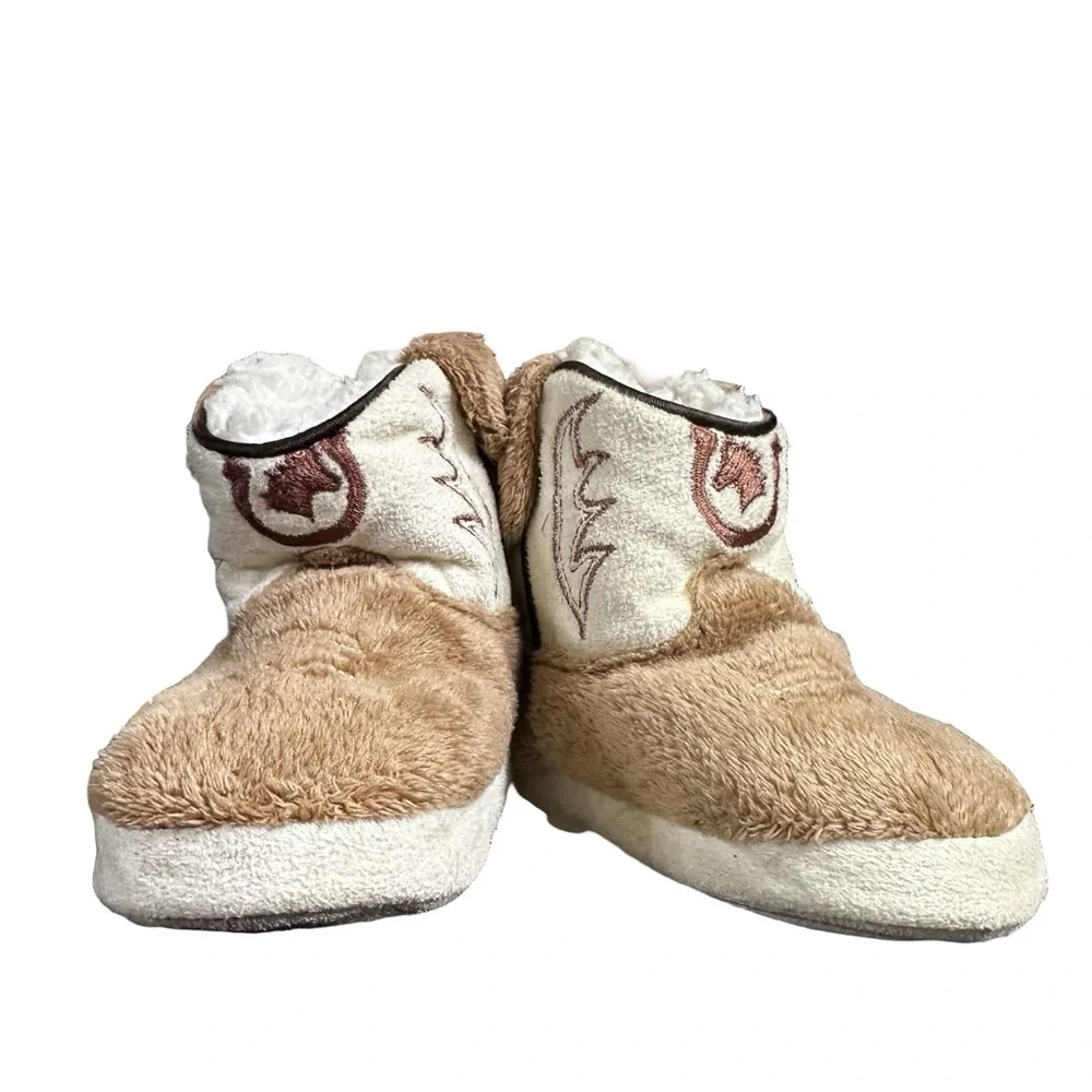 Cowboy Kickers Cowboy Sherpa Boots Size 2 Baby Unisex Warm Slippers Slip On